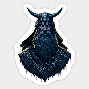 Sci Fi Viking Odin Sticker